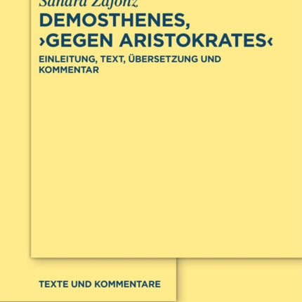 Demosthenes Gegen Aristokrates