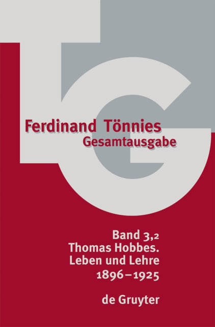 Thomas Hobbes. Leben und Lehre 1896  1925
