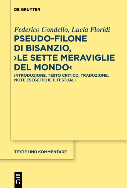 PseudoFilone di Bisanzio Le sette meraviglie del