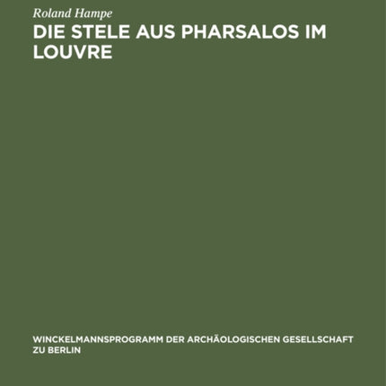Die Stele Aus Pharsalos Im Louvre