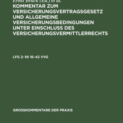 §§ 16-42 VVG