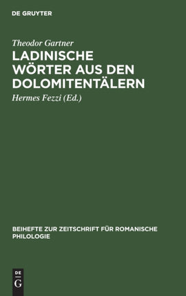 Ladinische Wörter Aus Den Dolomitentälern