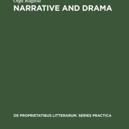 Narrative and Drama: Essays in Modern Italian Literature from Verga to Pasolini
