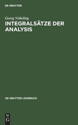 Integralsätze Der Analysis