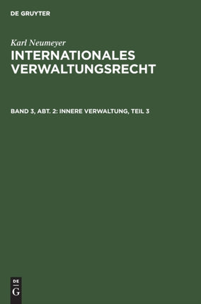 Innere Verwaltung, Teil 3