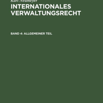 Allgemeiner Teil