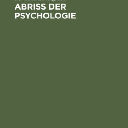 Abriss Der Psychologie