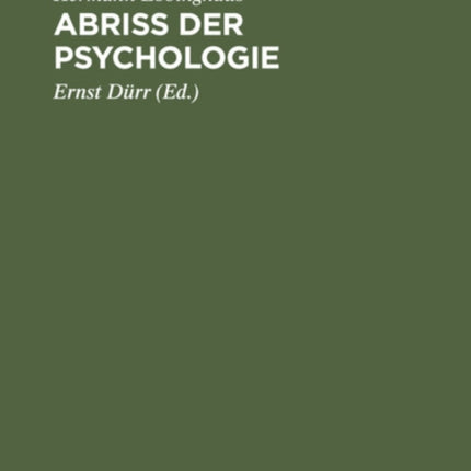 Abriss Der Psychologie