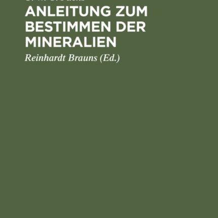 Anleitung Zum Bestimmen Der Mineralien