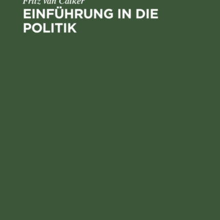 Einführung in Die Politik