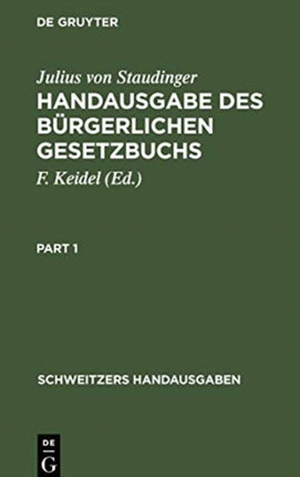 Handausgabe Des Bürgerlichen Gesetzbuchs: Kommentar