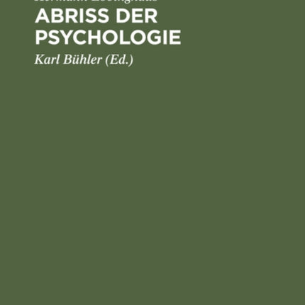 Abriss Der Psychologie