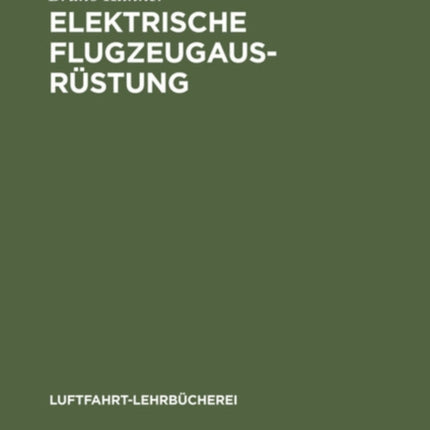 Elektrische Flugzeugausrüstung