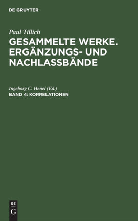 Korrelationen: Die Antworten Der Religion Auf Fragen Der Zeit