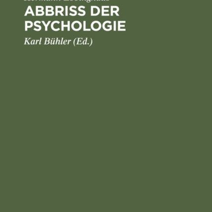 Abbriss Der Psychologie