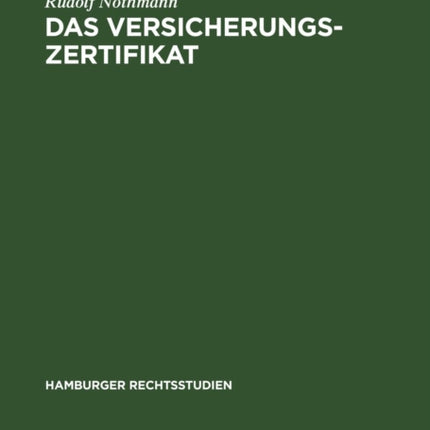 Das Versicherungs-Zertifikat