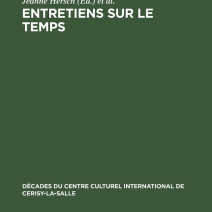 Entretiens Sur Le Temps
