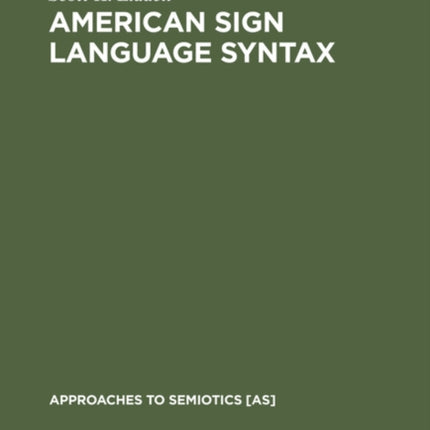 American Sign Language Syntax