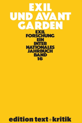 Exil Und Avantgarden