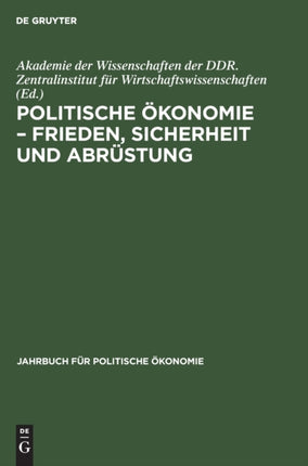 Jahrbuch Für Politische Ökonomie. 4.1989
