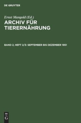 September Bis Dezember 1951