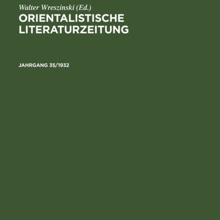 Orientalistische Literaturzeitung