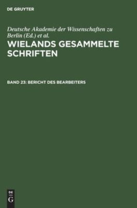 Bericht Des Bearbeiters