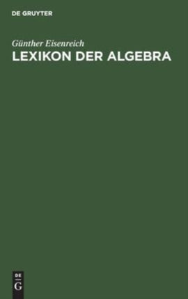 Lexikon Der Algebra