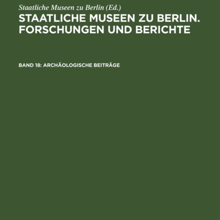 Archäologische Beiträge