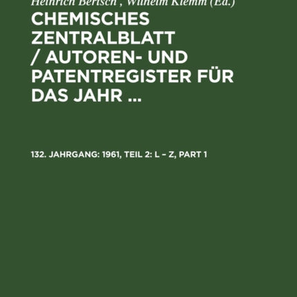 1961, Teil 2: L - Z