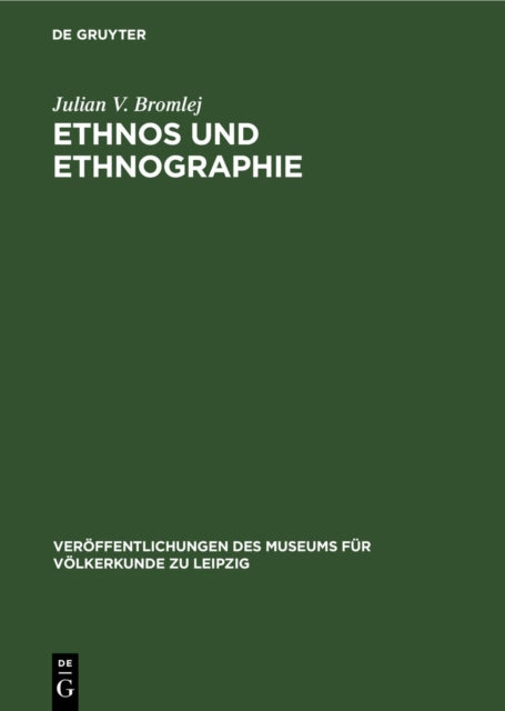 Ethnos Und Ethnographie