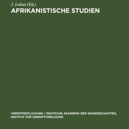 Afrikanistische Studien