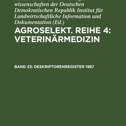 Deskriptorenregister 1987