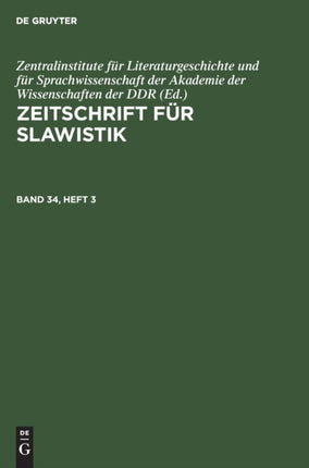Zeitschrift für Slawistik