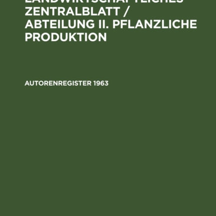 Autorenregister 1963
