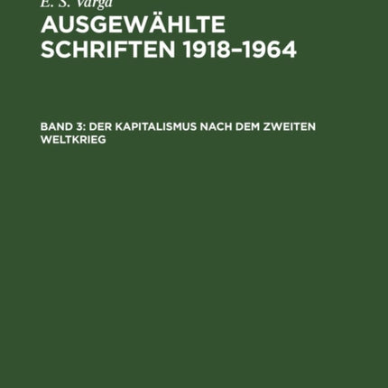Der Kapitalismus Nach Dem Zweiten Weltkrieg