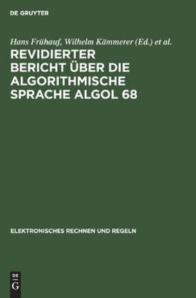 Revidierter Bericht Über Die Algorithmische Sprache ALGOL 68