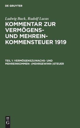 Vermögenszuwachs- Und Mehreinkommen- (Mehrgewinn-)Steuer