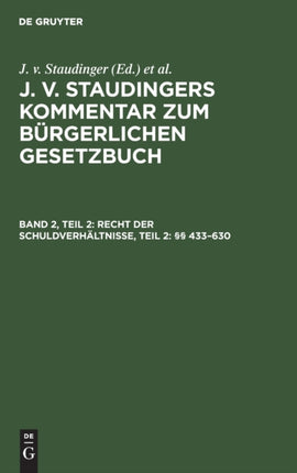Recht Der Schuldverhältnisse, Teil 2: §§ 433-630