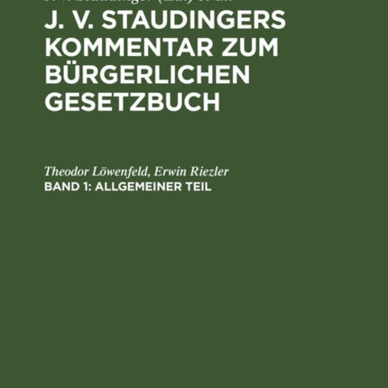 Allgemeiner Teil