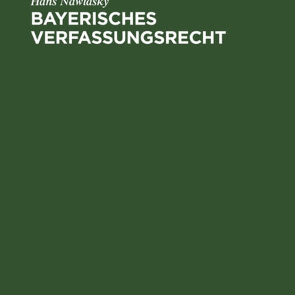 Bayerisches Verfassungsrecht