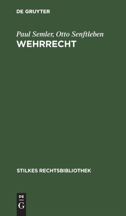 Wehrrecht: Wehrgesetz Vom 21. Mai 1935