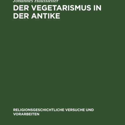 Der Vegetarismus in Der Antike