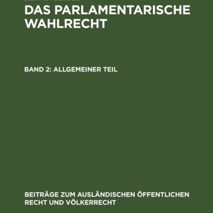 Allgemeiner Teil