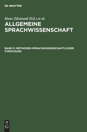 Methoden Sprachwissenschaftlicher Forschung