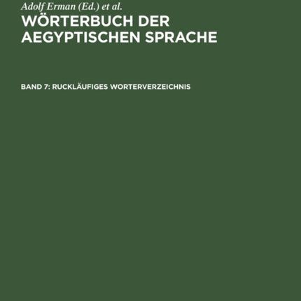 Ruckläufiges Worterverzeichnis