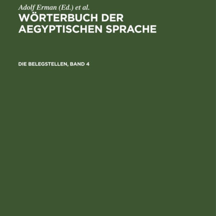 Die Belegstellen, Band 4