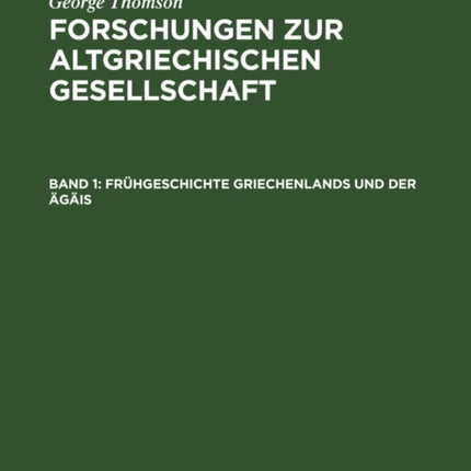 Frühgeschichte Griechenlands Und Der Ägäis
