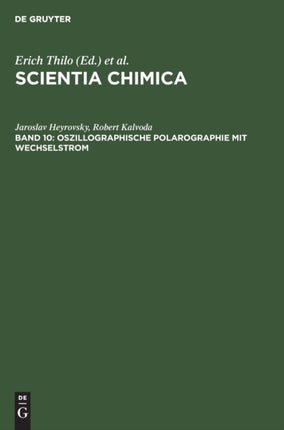Oszillographische Polarographie Mit Wechselstrom: Theoretische Grundlagen Und Praktische Anwendung