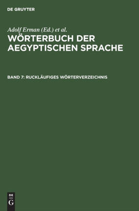 Ruckläufiges Wörterverzeichnis